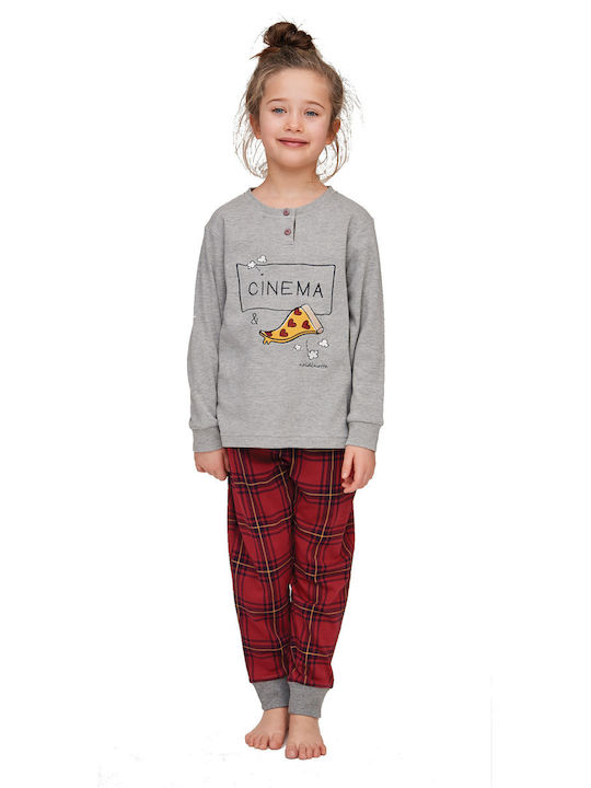 Noidinotte Kids' Pajamas Winter Cotton Gray