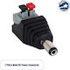 GloboStar Connection Plug for CCTV Systems Black 70677