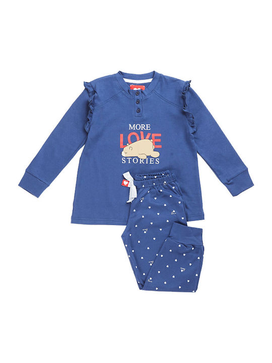 Love Kids' Pajamas Winter Blue