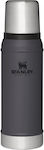 Stanley Classic Legendary Bottle Bottle Thermos Stainless Steel BPA Free Charcoal 750ml with Cap-Cup