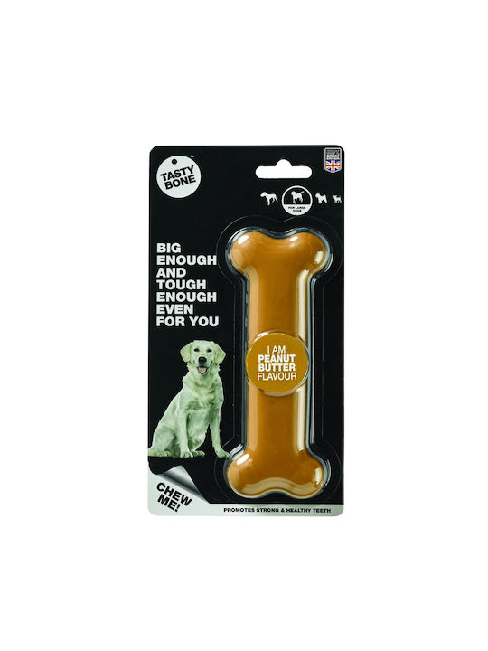 Tasty Bone Peanut Butter Dog Toy Bone Large Brown Tasty Bone Peanut Butter Dog Toy Bone Large Brown