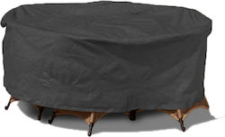 Waterproof Protective Dining Table Cover 51236230 185x185x95 cm in Black Color