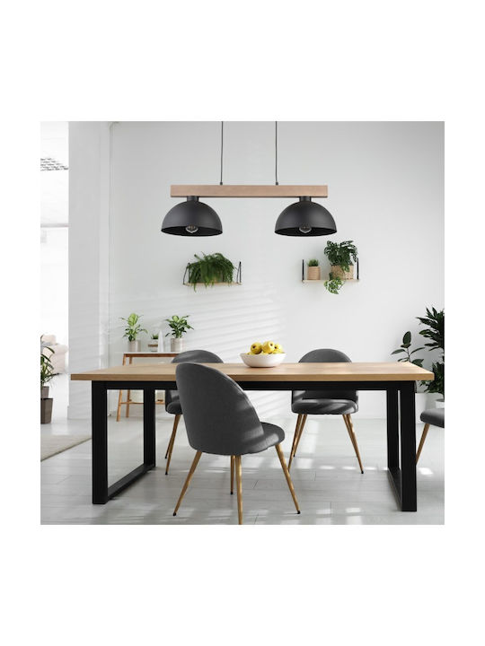 TK Lighting Oslo Κρεμαστό Φωτιστικό Μαύρο Ράγα ...
