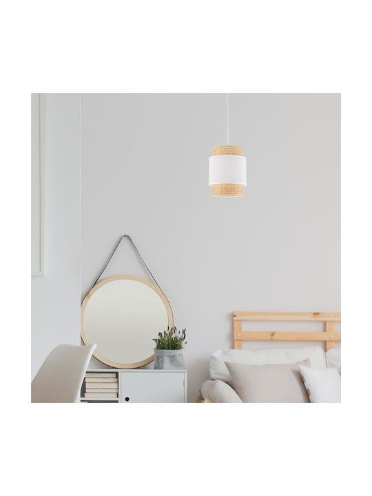 TK Lighting Boho Hängelampe Weiß Boho Schiene m...