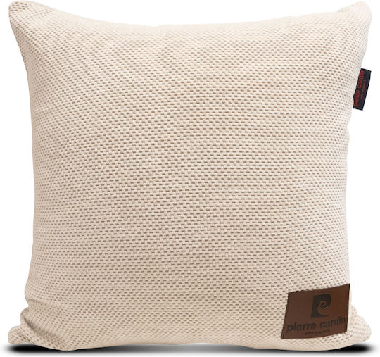 Pierre Cardin Decorative Pillow Case Antipilling Polar Ecru 45x45cm.