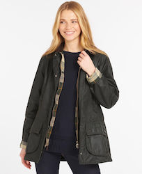 Barbour Women's Short Lifestyle Jacket for Winter Green