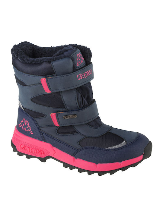 Cekis Tex Kids Snow Boots with Velcro Navy Blue