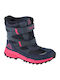 Cekis Tex Kids Snow Boots with Velcro Navy Blue