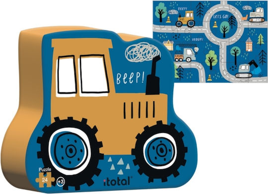 Kinderpuzzle Trucks für 3+ Jahre alt+ Jahre 24pcs Total Gift