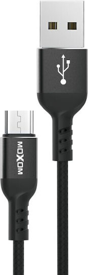 Moxom Male-USB-A Male 2m Braided USB 2.0 to micro USB Cable