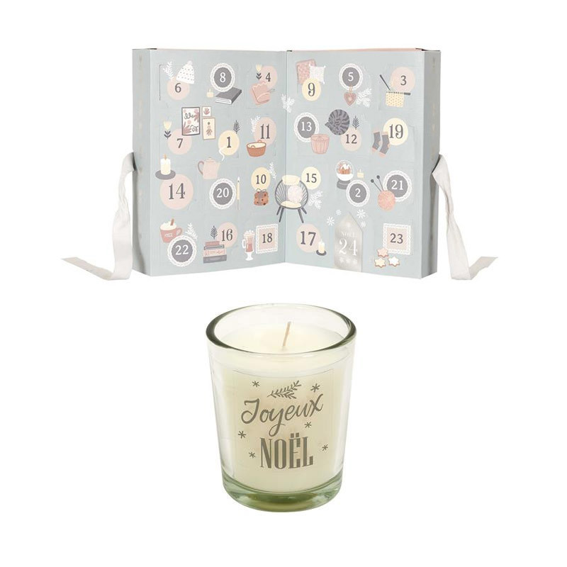 The Home Deco Factory Αρωματικό Κερί σε Βάζο Advent Calendar 25τμχ BO5643 Skroutz.gr