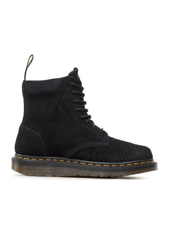 Berman Suede Μαύρα Ανδρικά Μποτάκια