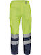 Cerva Burgos Reflectorizant Pantaloni de Lucru Galben