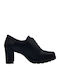 Leury13 Leder Damen Oxford-Stiefeletten Schwarz