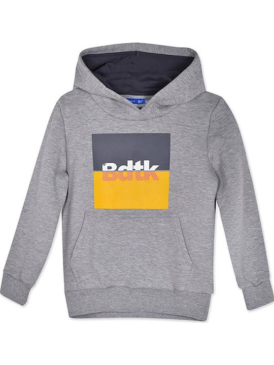 Kids Sweatshirt with Hood and Pockets Gray