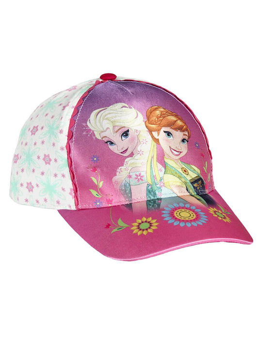 Cerda Παιδικό Καπέλο Jockey Υφασμάτινο Frozen Ροζ