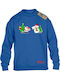 Kids Sweatshirt Blue Christmas Santa Claus Company