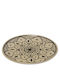 Atmosphera Round Ceramic Decorative Platter Morocco Black 25x25cm