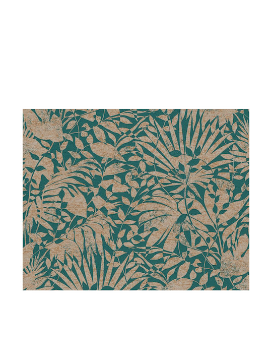 Wallpaper Vinyl Green L1000xW53cm Washable