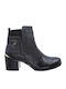 Leather Women's Ankle Boots Black