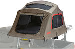 Yakima Skyrise HD Campingzelt Auto Braun mit Doppelplane 4 Jahreszeiten für 2 Personen 243x142x122cm.