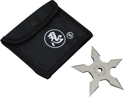 Ninja Shuriken Multi-tool Card Silver in Sheath