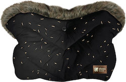 Kikka Boo Ръкавици на количка Черен Luxury Fur