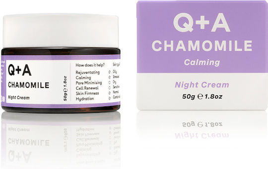 Q+A Natural Skincare Chamomile Ενυδατική Κρέμα Προσώπου Νυκτός 50gr