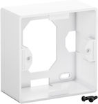 Goobay Keystone External Mount Electrical Box in White Color 96502