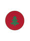 Nef-Nef Homeware Set Christmas Placemats Fabric Red L38xW38xD38cm. 2pcs