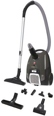 Hoover Telios Extra Lite TXL20PET011 Ηλεκτρική Σκούπα 700W με Σακούλα 3.5lt Μαύρη