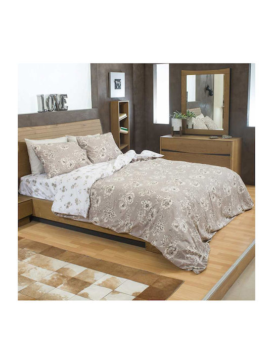 Beauty Home FL 107 Chitare electrice Cuvertură Extra-dublu Bumbac Bej 240x260cm 3buc