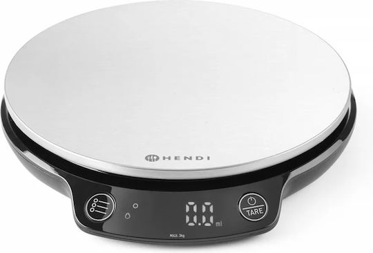 Hendi Ψηφιακή Ζυγαριά Κουζίνας έως 3kg Λευκή