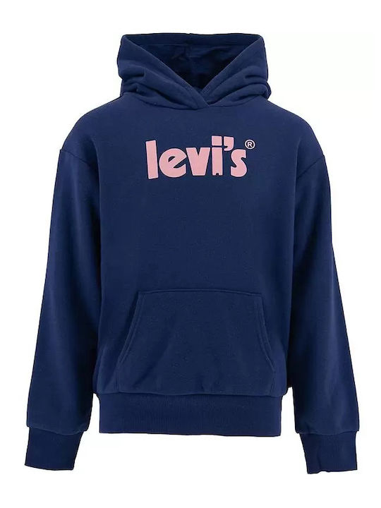 Levi's Hanorac Copii cu Glugă și Buzunare Albastru