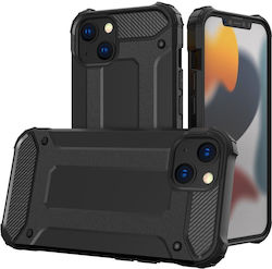 Hurtel Hybrid Armor Coperta din spate Plastic rezistent Negru (iPhone 14)