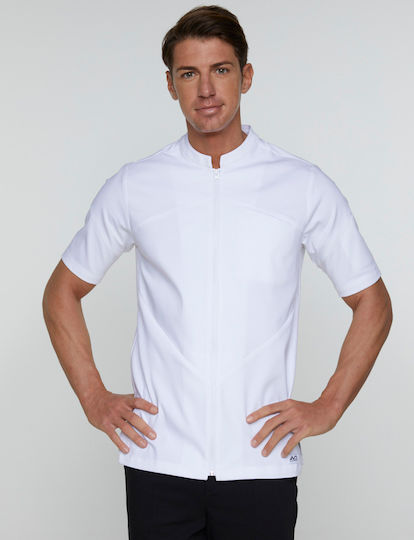 Ayo Coat Chef 100% Cotton made White with Short Sleeve 22CJU3