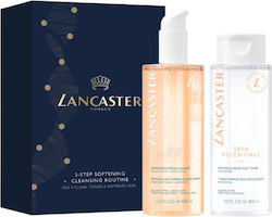 Lancaster Women's Face Cleansing Cleansing Set 2-Step Softening Cleansing Routine Suitable for All Skin Types with Face Cleanser / Lotion 800ml