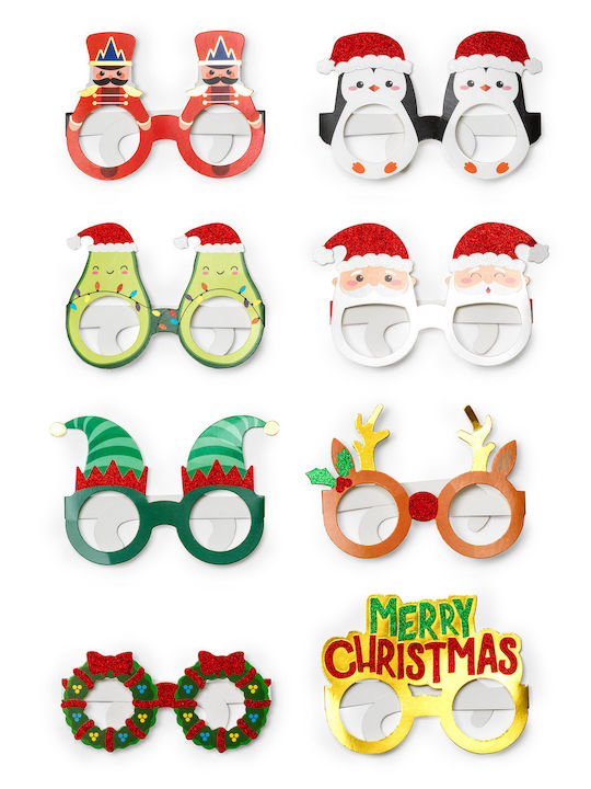 Christmas Glasses 8pcs Paper 8pcs