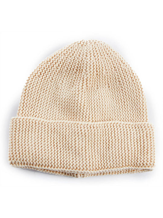 Verde 12-0319 Beanie Cap Beige