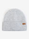 Pom Pom Beanie Beanie Knitted in Gray color