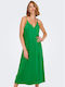 Only Midi Evening Dress Slip Dress Green