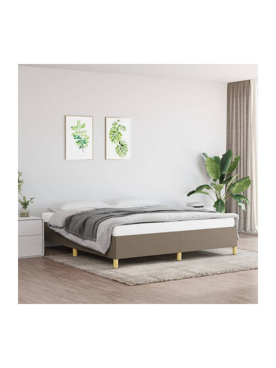 Double Bed Mattress Base Upholstered with Fabri...