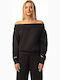 Women's Athletic Blouse Long Sleeve Black