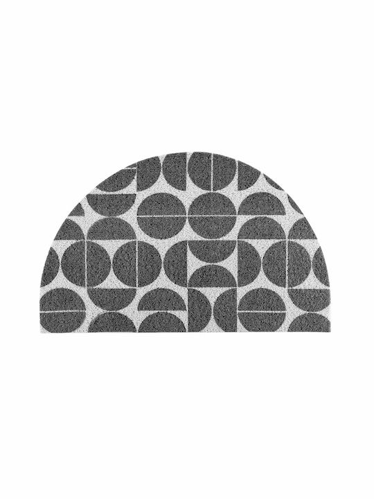 Πατάκι Εισόδου Half Moon Γκρι 45x75εκ.