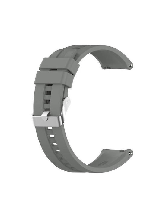 Silicone Strap Grey 22mm Quick Release