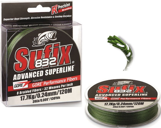 Sufix 832 Advanced Superline Νήμα Ψαρέματος 100m / 0.1mm / 5.9kg
