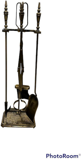 Ehome Fireplace Tool Set with Stand Holder Copper