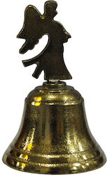 Espiel Weihnachtsfigur Metallisch Dekorativ Glocke Gold Weihnachtsfigur Metallisch Dekorativ Glocke Gold 10.2x6x6cm