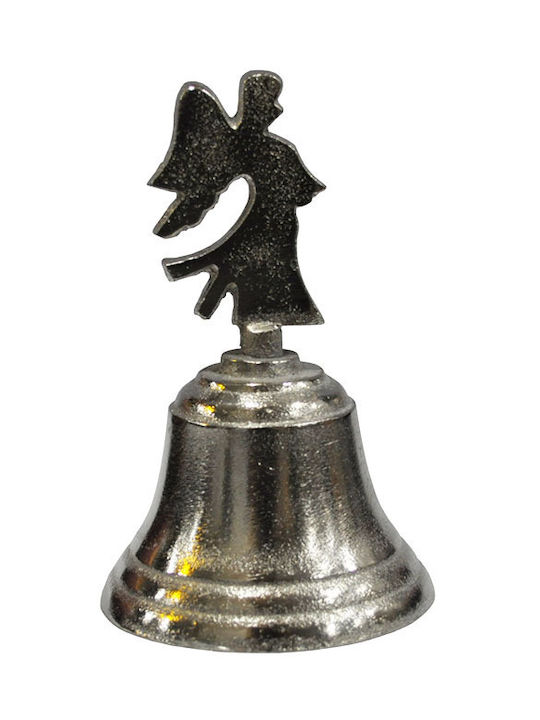 Espiel Weihnachtliche Metallisch Figur Glocke Silber Glocke Silber Länge 6cm
