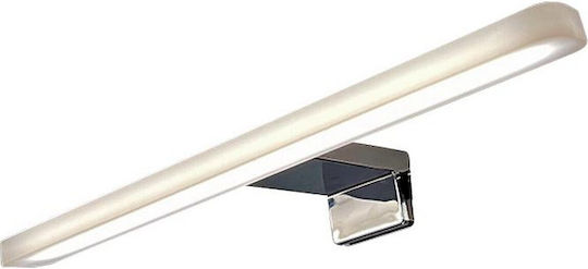 Geyer Modern Lamp Bathroom with Integrated LED and Natural White Light Silver 30x3cm